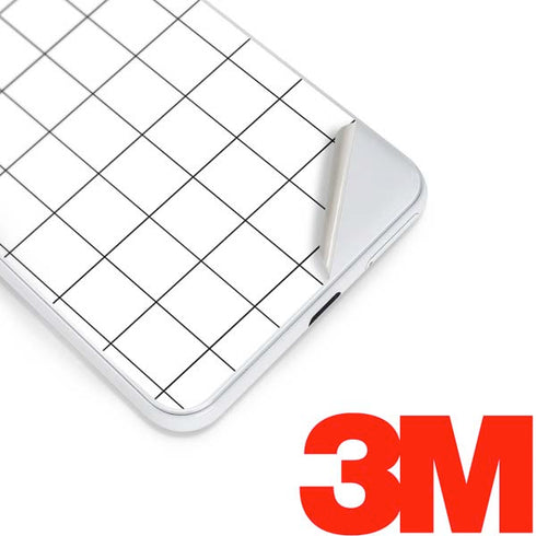 White Grid Google Pixel 3 Skin